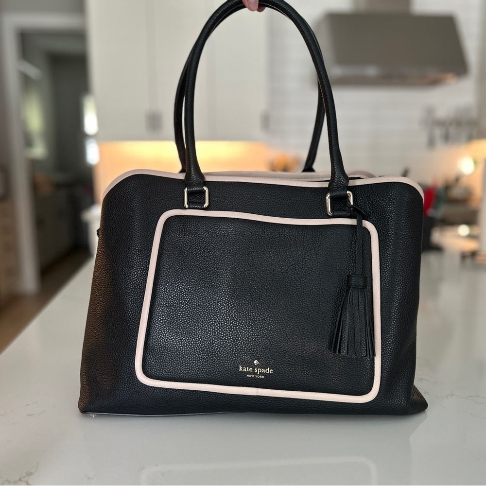 Kate Spade Black and Pink Laptop Bag